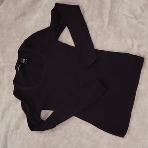 Moda International | Black Ribbed Sweater